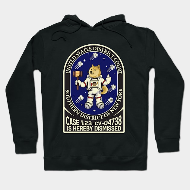 Doge wo helmet / Crypto v. SEC ("CASE IS HEREBY DISMISSED") Hoodie by SKNH